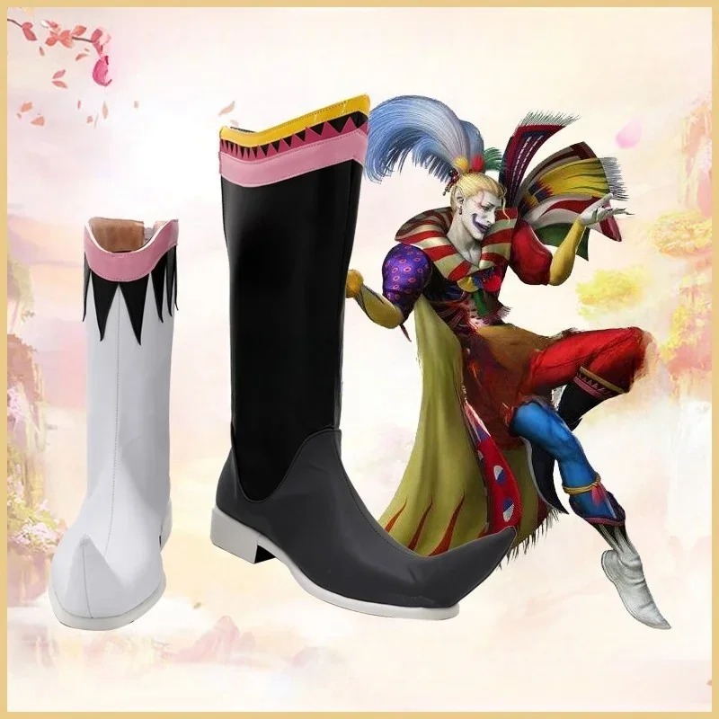 

Final Fantasy VI FF6 Kefka Palazzo Cosplay Boots shoes Halloween Accessorie Customized