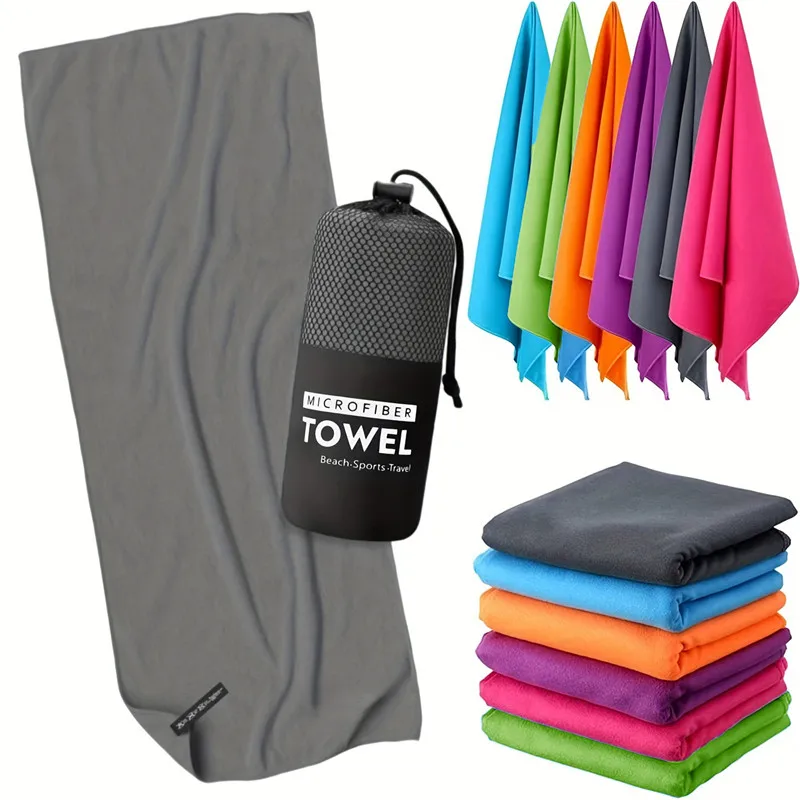 

3pcs Microfiber Towel Sports Quick-Drying Super Absorbent Camping Towel Super Soft And Lightweight Gym Swimming Yoga Beach Towel