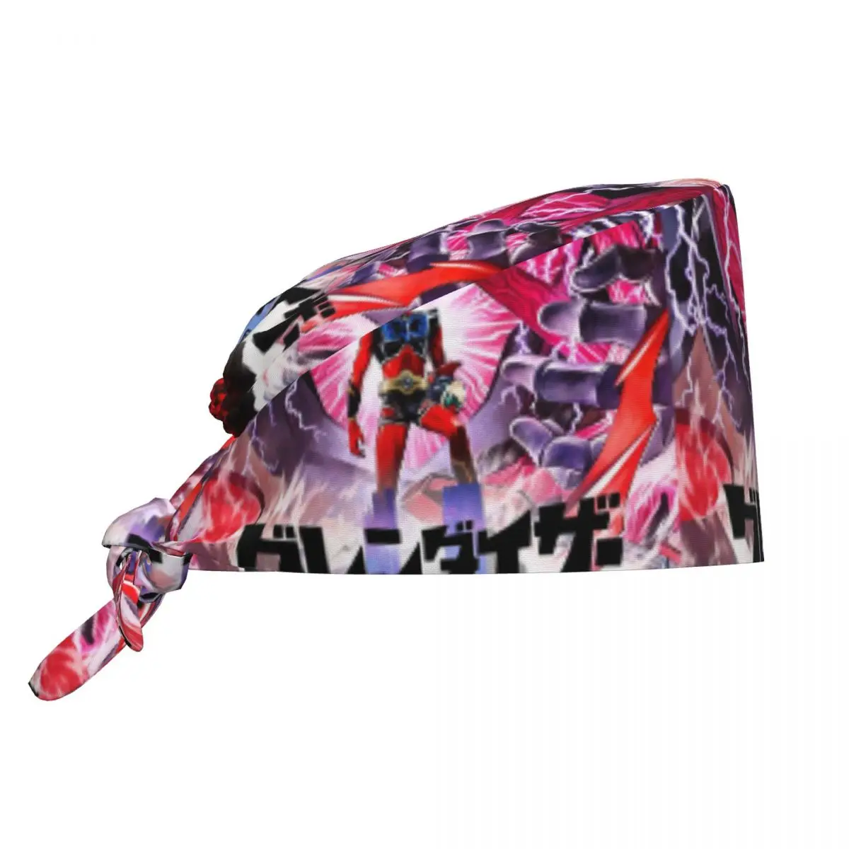Custom Adjustable UFO Robot G-Grendizeres Working Hat Women Men Scrub Caps Scrub Nursing Doctor Surgeon Cap for Nurse