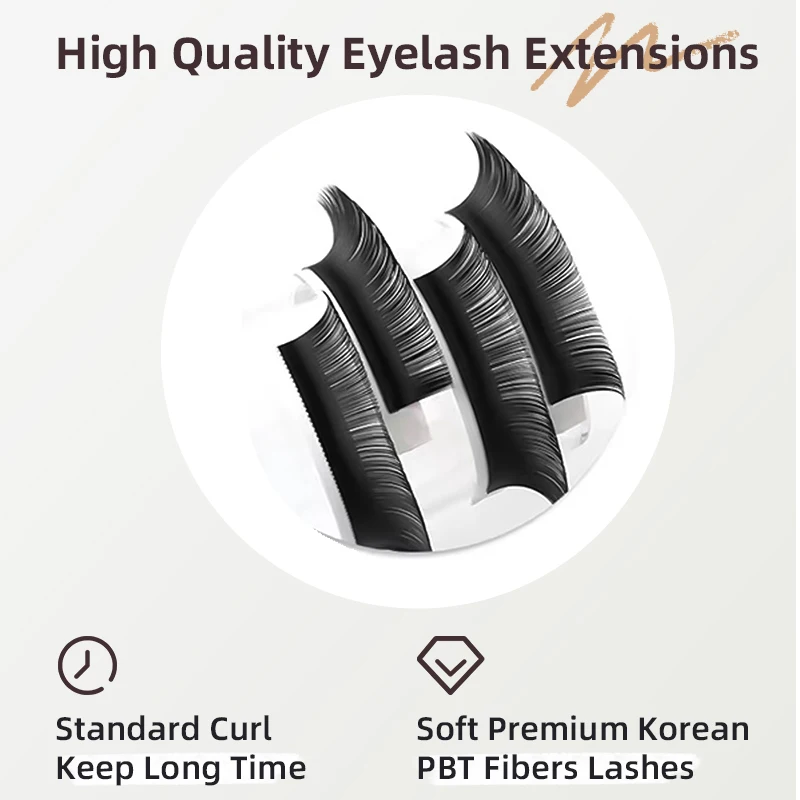 Sense Lashes 1cm-1.5cm Other Synthetic Hair Hand Made Individual Full Strip Lashes 0.15MM Premium Classic Eyelash Extensions