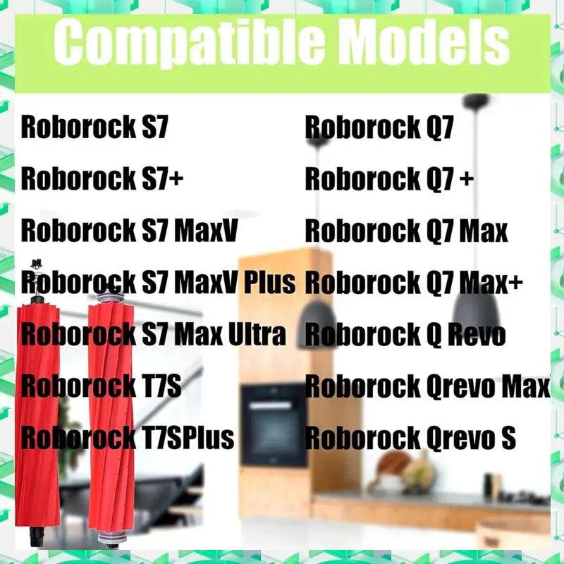 

Замена роликовой щетки FIZP для Roborock S7 Maxv Plus, S7 Max Ultra T7splus, Q7 +, Q7 Max, Qrevo Maxv, Qrevo S, детали робота-пылесоса