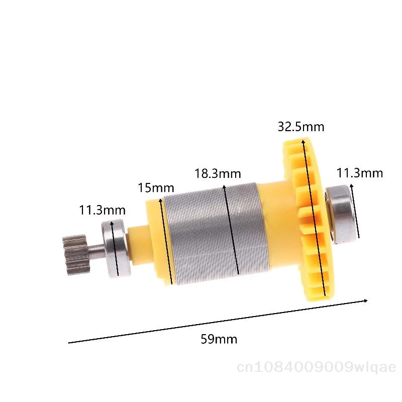 🔧 | 12 Slot Armature with Shaft Brushless Drill Rotor Armature, Replacement Part #00057 for Lithium Drill Motor Model 3820