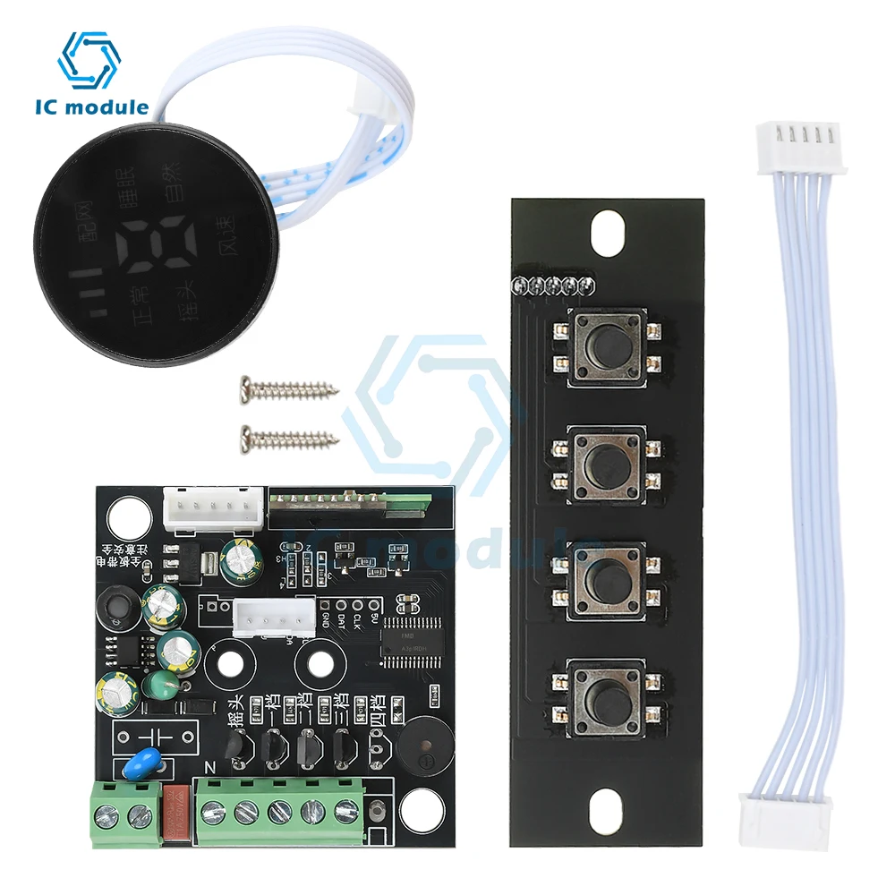 

AC 110-220V WIFI Smart Fan Modification Control Universal Module Mobile App Remote Control Voice Control Three Speed Settings