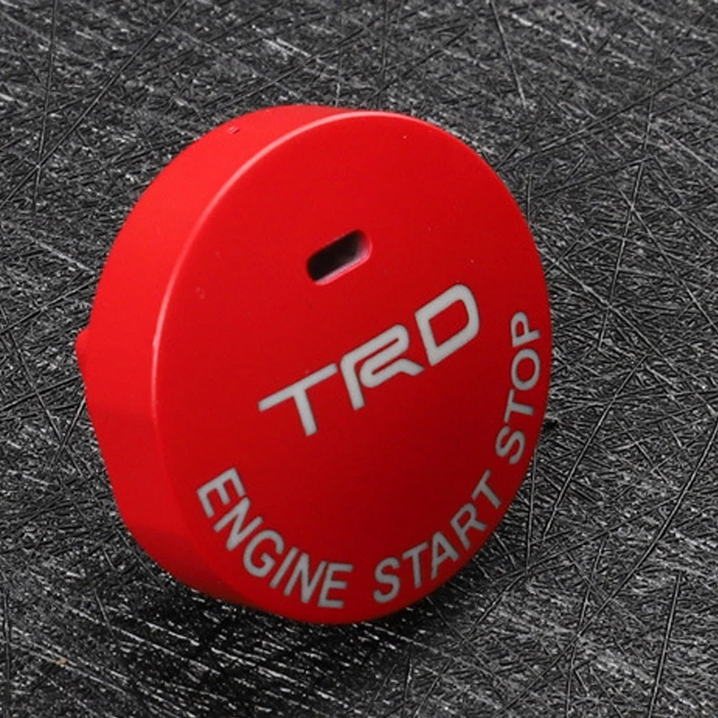 1PCS ABS Red Car Engine Start Stop Switch Cover New Ignition Button For Lexus RX NX UX CT ES Automobile Interior Accessories