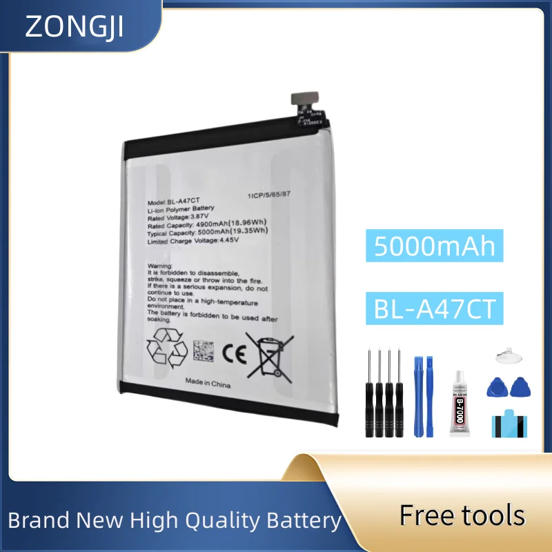 

New Battery BL-A47CT 5000mAh For BL-A47CT Replacement Mobile Phone Battery + Free Tools
