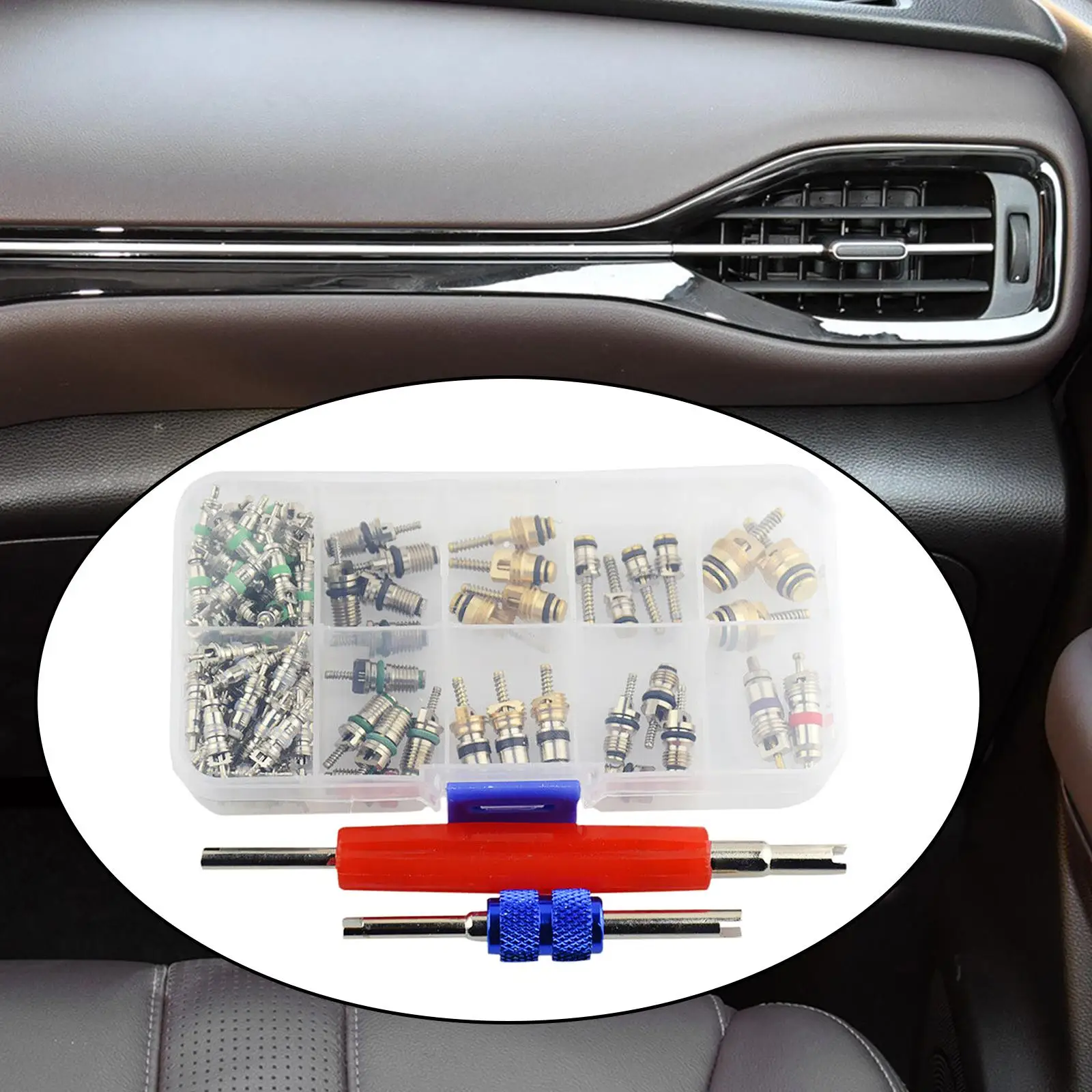 

Car Air Conditioning Valve Core R12 Durable Professional Assortment Set