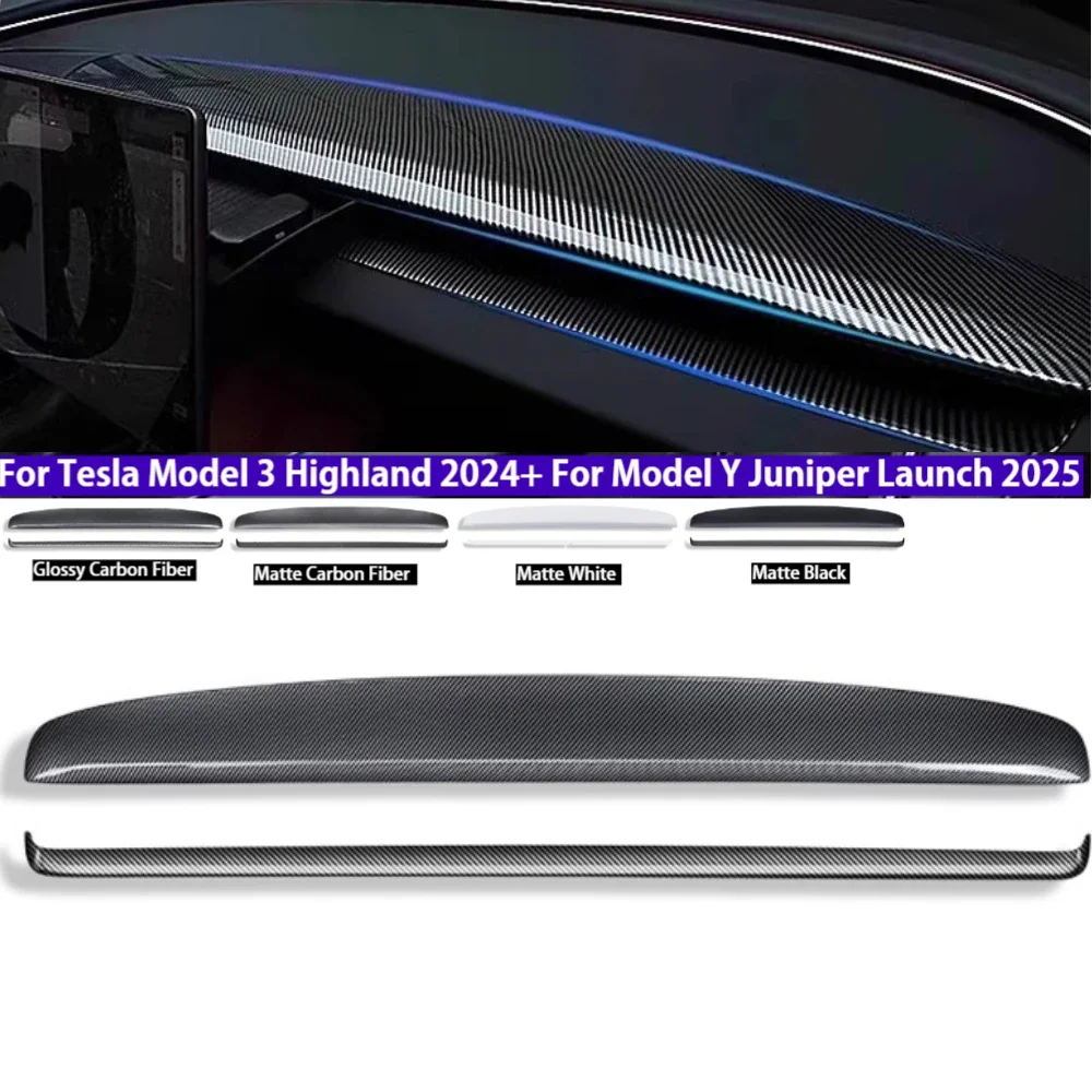 

Встроенная декоративная пленка для приборной панели для Tesla Model 3 Highland 2024 + для Tesla Model Y Juniper Launch 2025