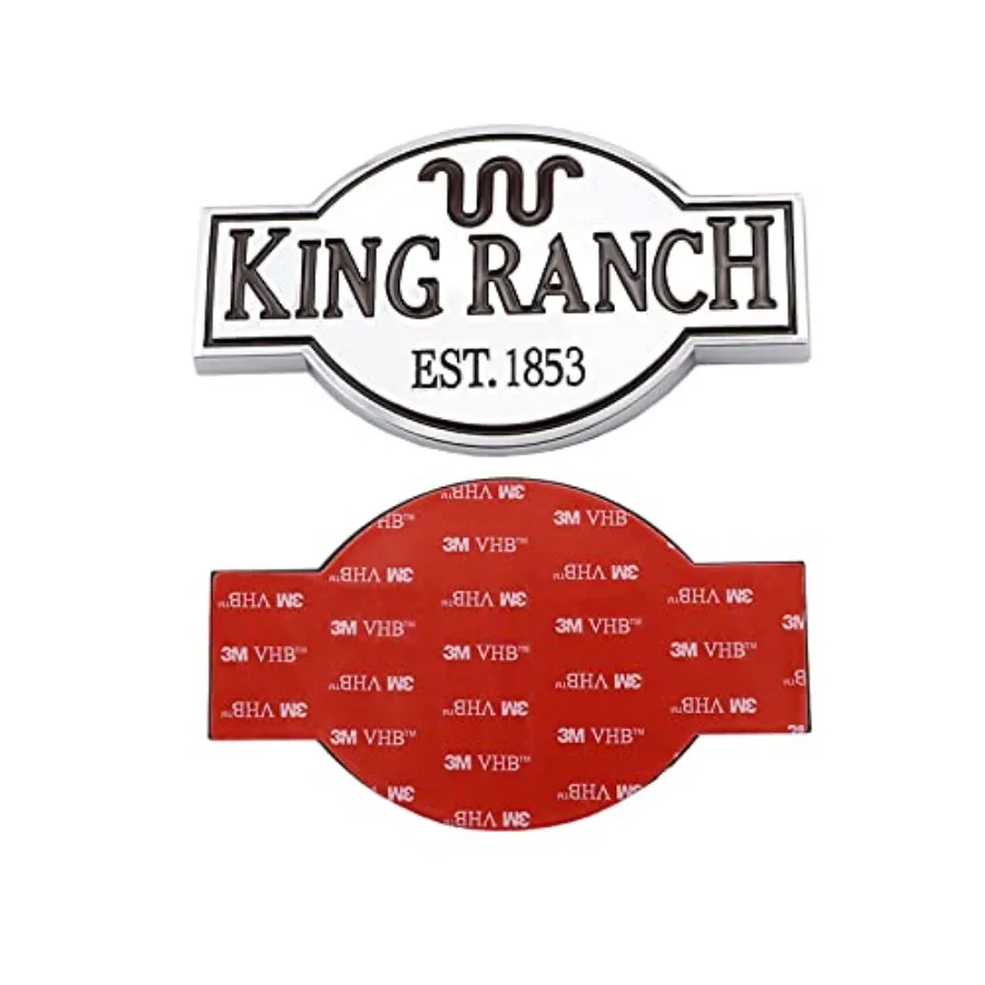 

Набор из 2 эмблем King Ranch для автомобиля, наклейка-значок для грузовиков, подходит для F150 F250 F350