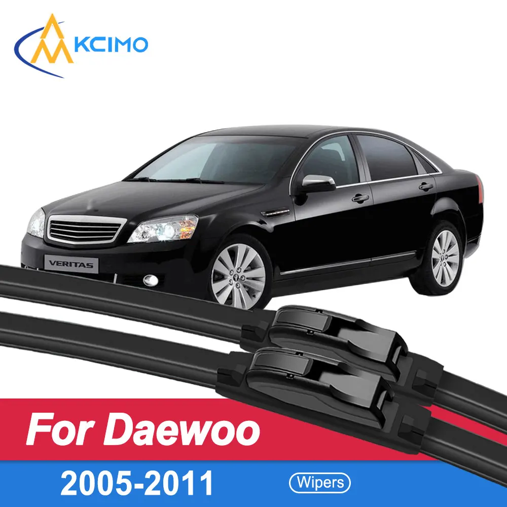 

Quiet Beam Wiper Blades for Daewoo Statesman Veritas 2005-2011 OEM Windshield Replacement 2-Pack Front Window Accessories