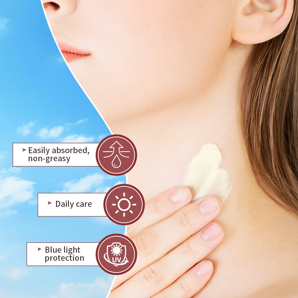 Lakerain Creme de Dia Anti-Pigmento Reduzem Manchas de Cor FPS 30 Protetor Solar Remove Manchas Escuras Adequado para Toda a Pele Creme Hidratante