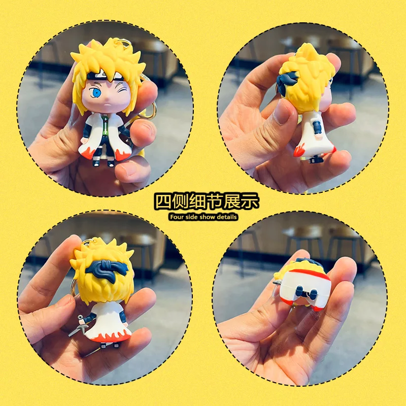 Breloczek Naruto Anime Śliczna Figurka z Kreskówki Akcesoria do Plecaka Samochodu Prezent dla Pary Hurt