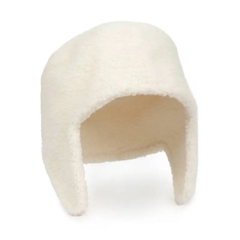 DAZCOS Fyodor Cosplay Hat White Fleece Ushanka Hat Bungo Stray Dogs Aviator Cosplay Coif White Ear Protect Russian Winter Hat