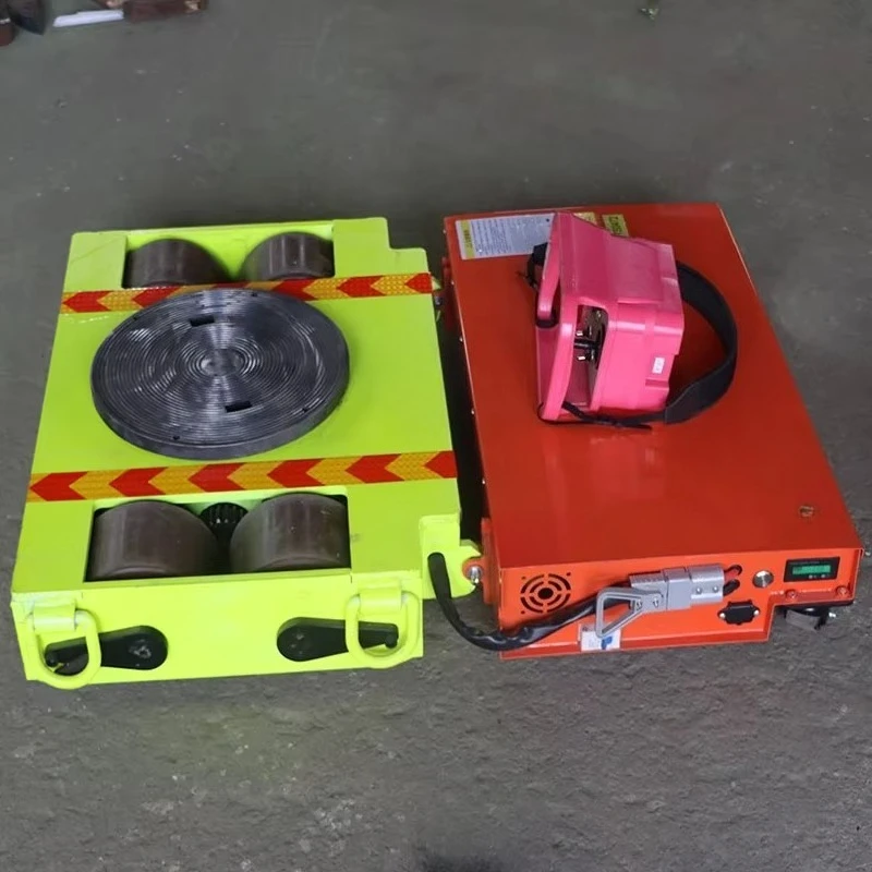 

20 Ton Electric Vehicle Trolley 360 Degree Rotation Cargo Mover Moving Skates Tool Roller for Materials Handling