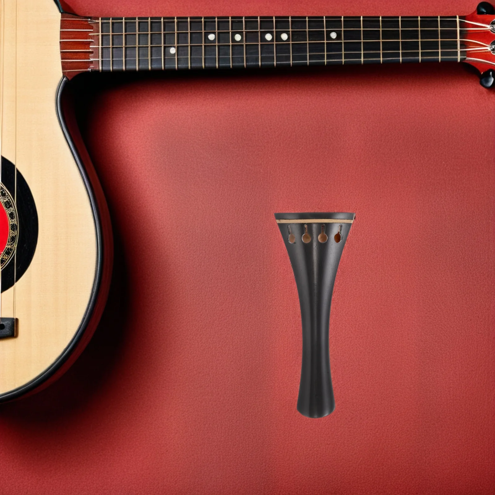 

Violin Accessories Carbon Fiber Tailpiece Cello Gut Panel Pull Plate Fine Tuners Part Black Parts and