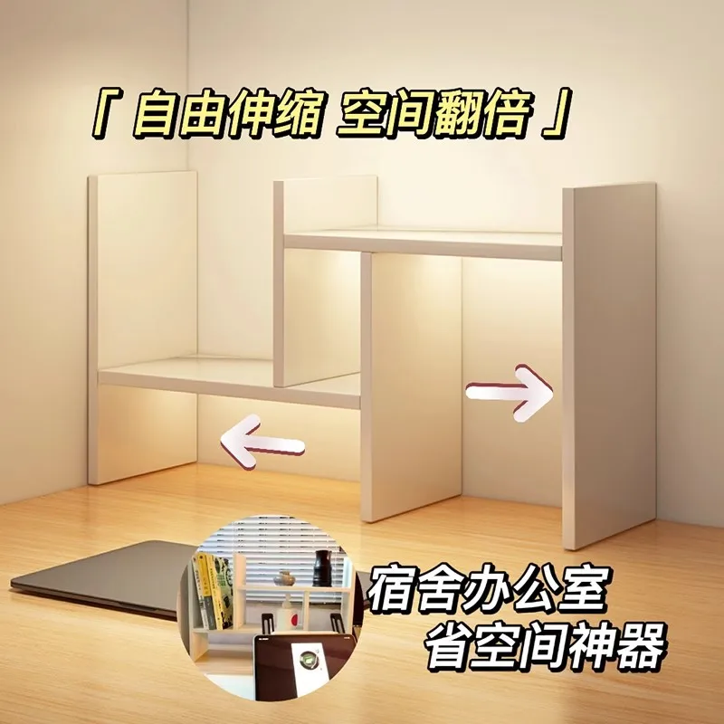 Immagine 3: Scaffale di stoccaggio multistrato per bambini per la casa sul tavolo Dormitorio per studenti Semplice piccola libreria Scaffale per desktop da ufficio