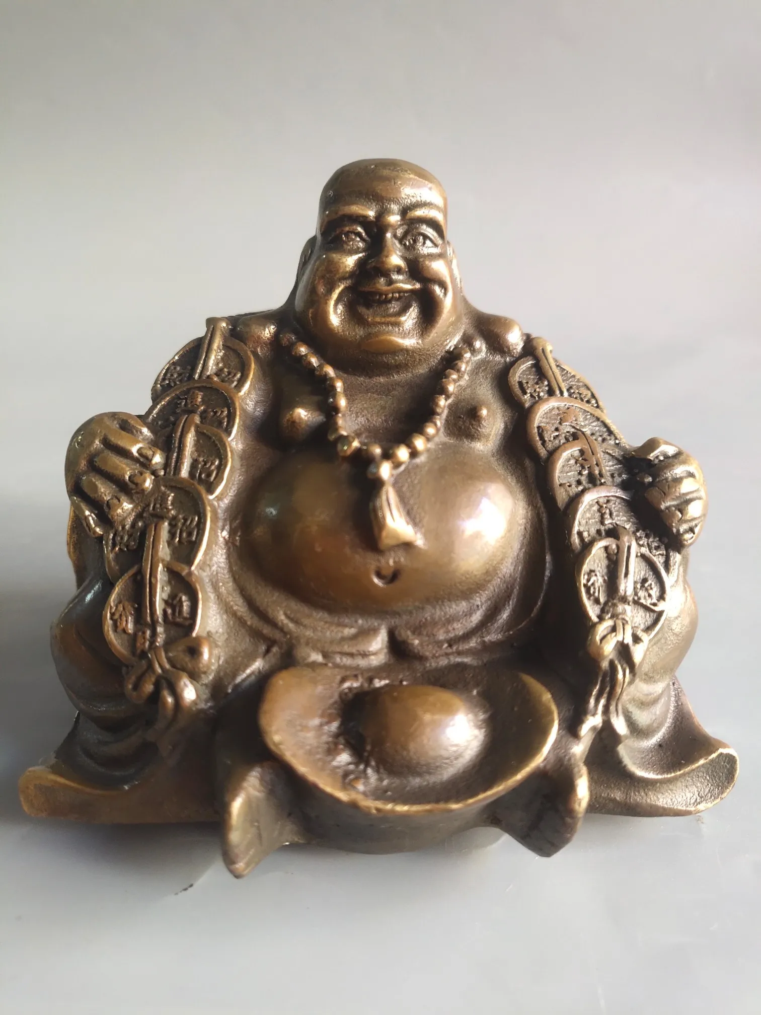 A Classic Pure Copper Sculpture With a Beautiful Appearance and Exquisite Craftsmanship The Buddha Statue is Worth Collecting