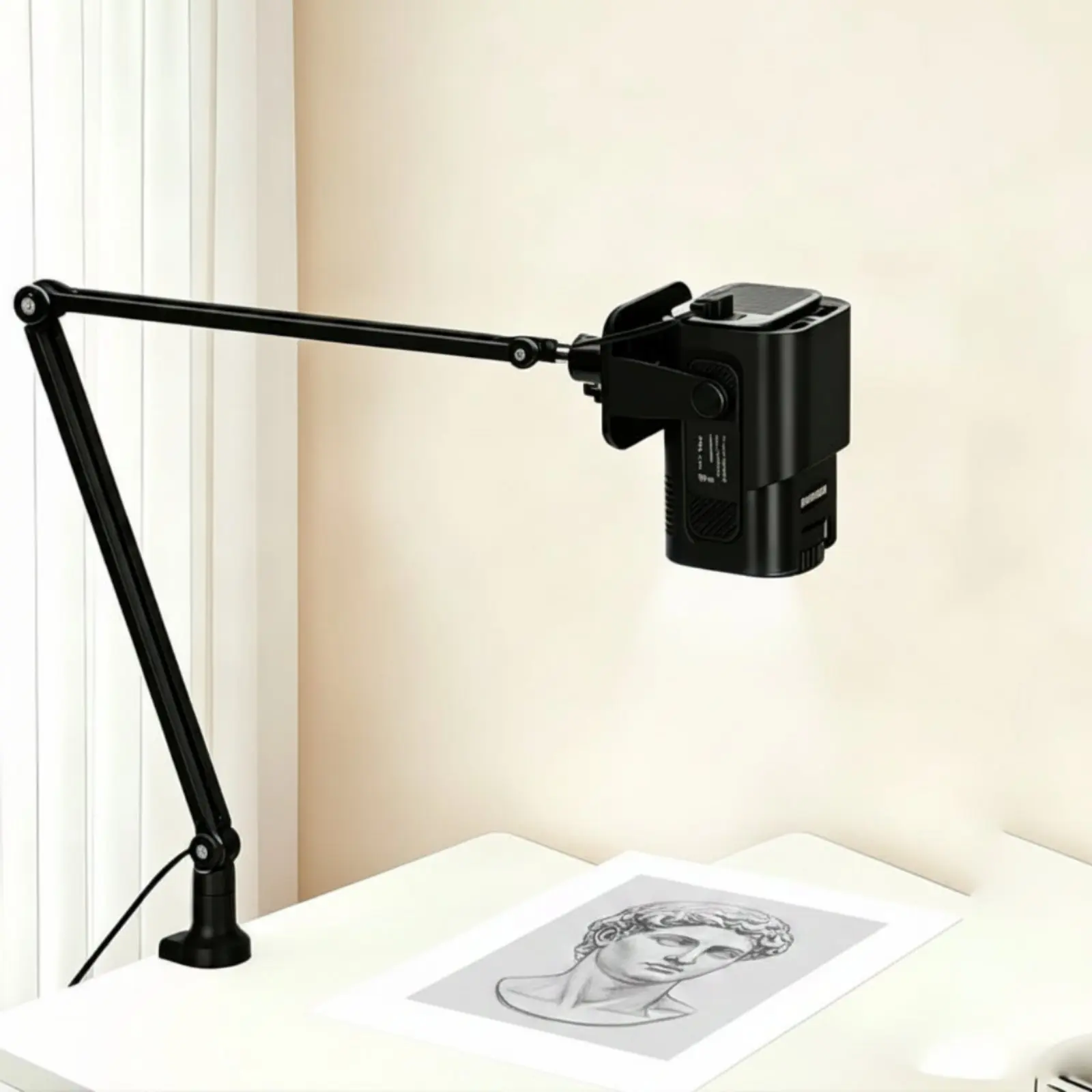 Desktop Painting Image Projection Device Clamp Base Tracing Image Projection Device Creative Tool Swivel Joints Electronics 180