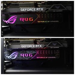 Graphics Card Holder /Video Card Bracket Support ASUS MSI GIGABYTE ASROCK 5V ARGB M/B AURA 3Pin/4Pin SYNC 275*50*8mm