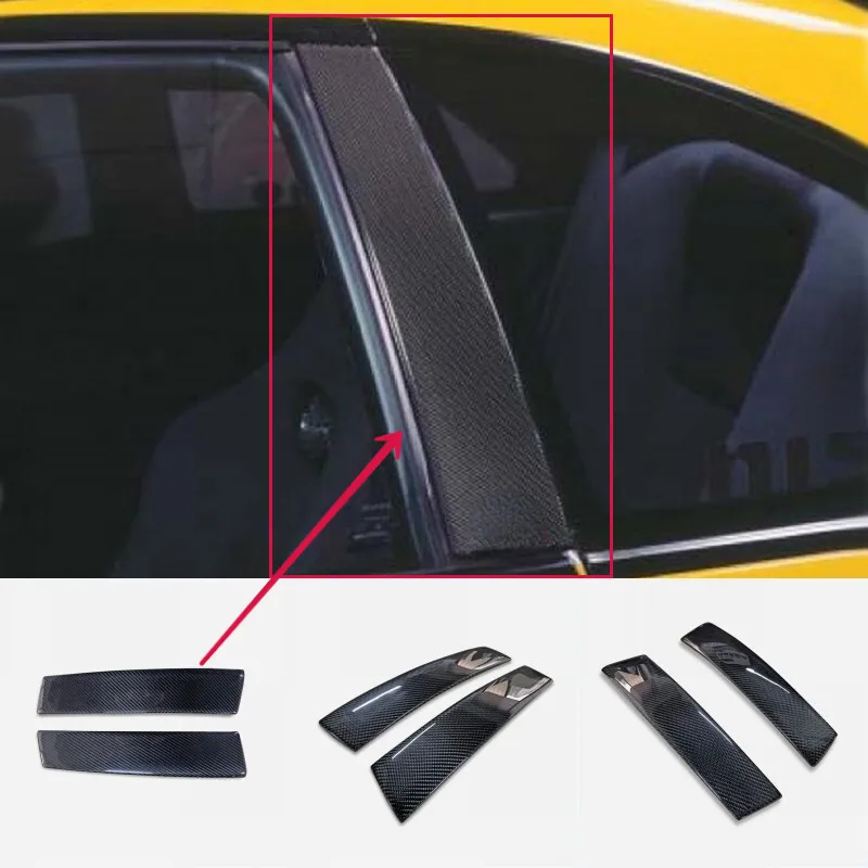 

For Nissan Skyline GTR R34 Carbon Fiber Window Side B-Pillar Trim Cover car BodyKits