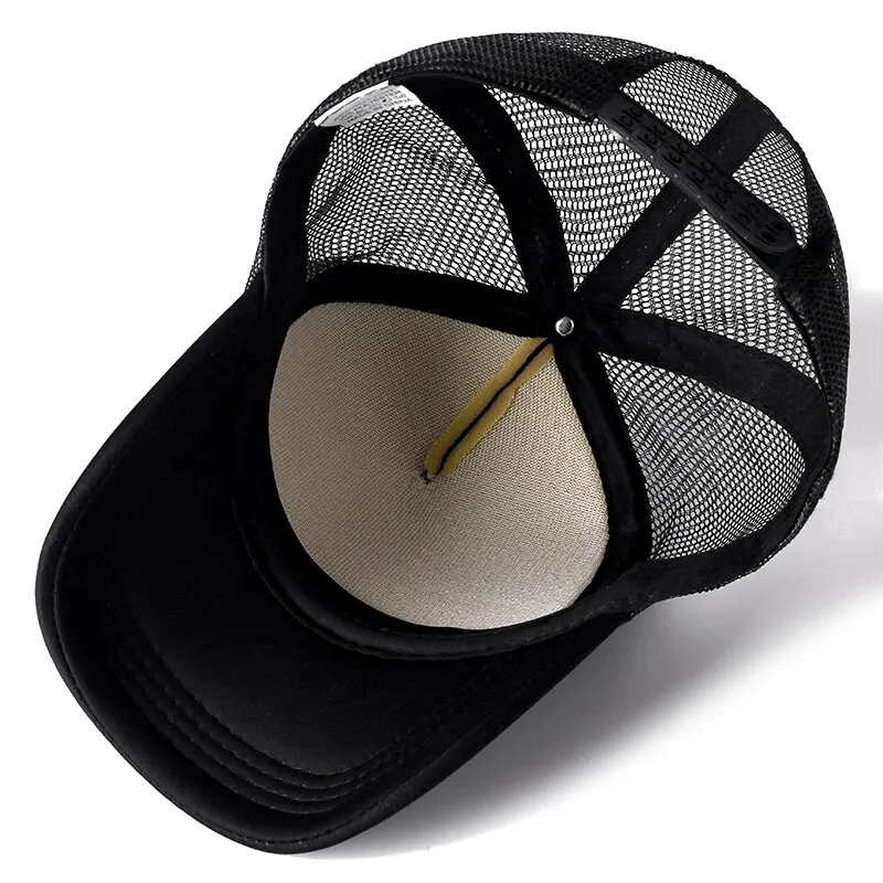 2026New model Unisex Cap Casual Plain Mesh Baseball Cap Adjustable Snapback Hats for Women Men Hip Hop Trucker Cap Streetwear view 4