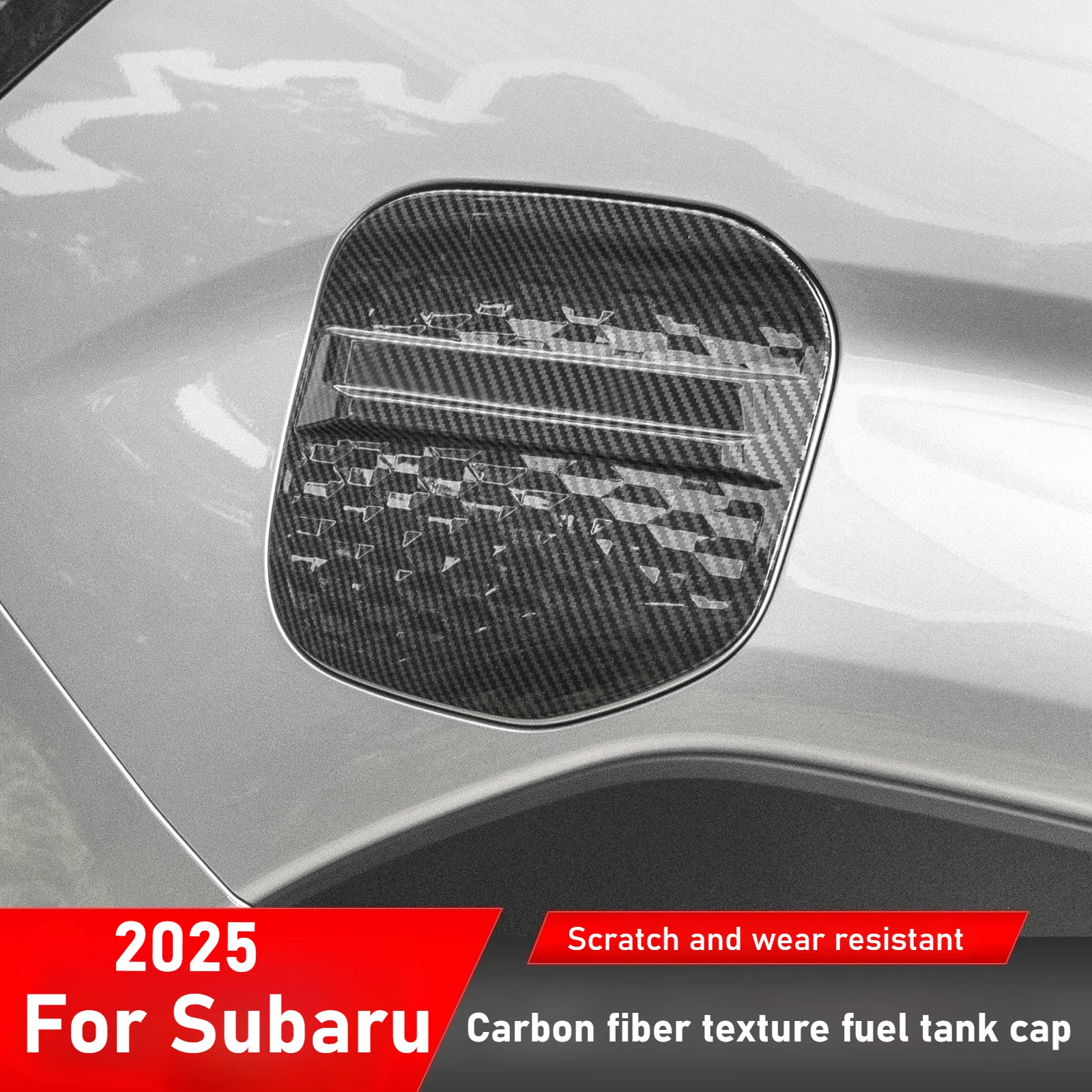 

For Subaru Forester 2025 carbon fiber fuel cap interior modification accessories