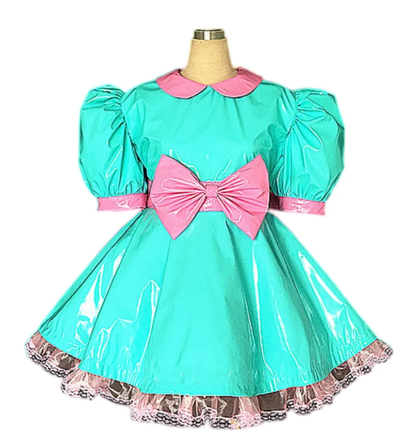 

Hot Selling Sexy Adult Sissy Mirror Organza Maid Dress Clothing Customization