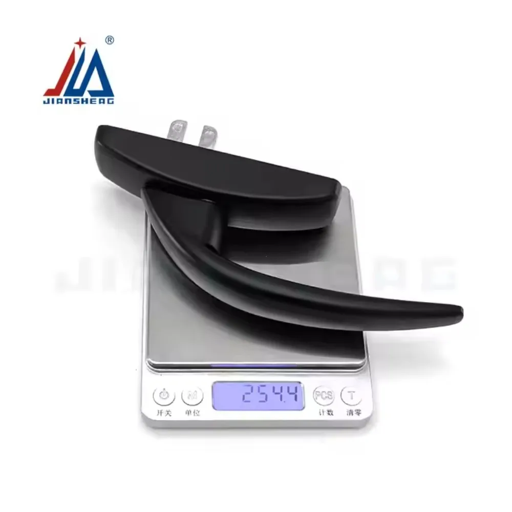 Maniglia in acciaio quadrata con serratura semplice per camera da letto Maniglia da cucina per porte e finestre in plastica europea per interni universali per uso domestico