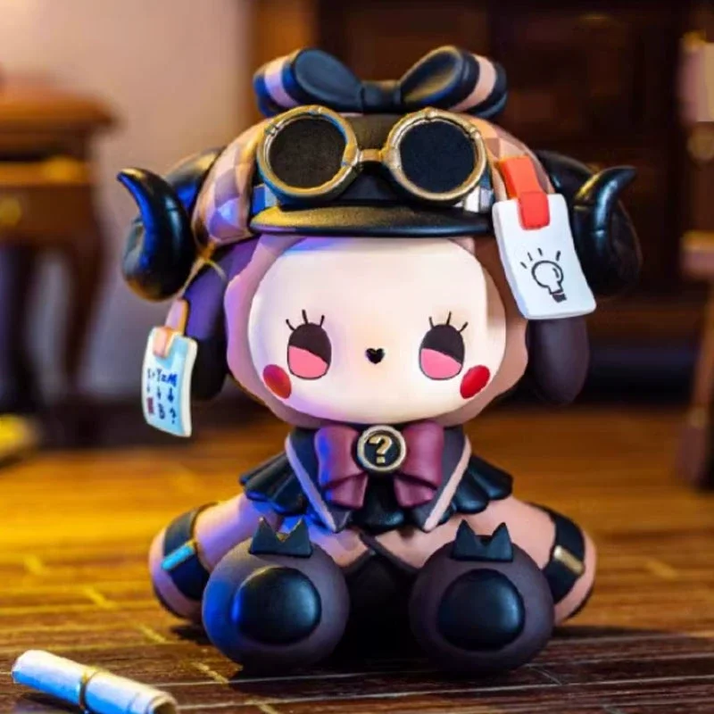 متوفر في المخزون EMMA Secret Forest Snowstorm فيلا صندوق أعمى نمط داكن تمثال عصري لطيف ديكور مكتب مفاجأة هدية للطفل هدية عيد الميلاد