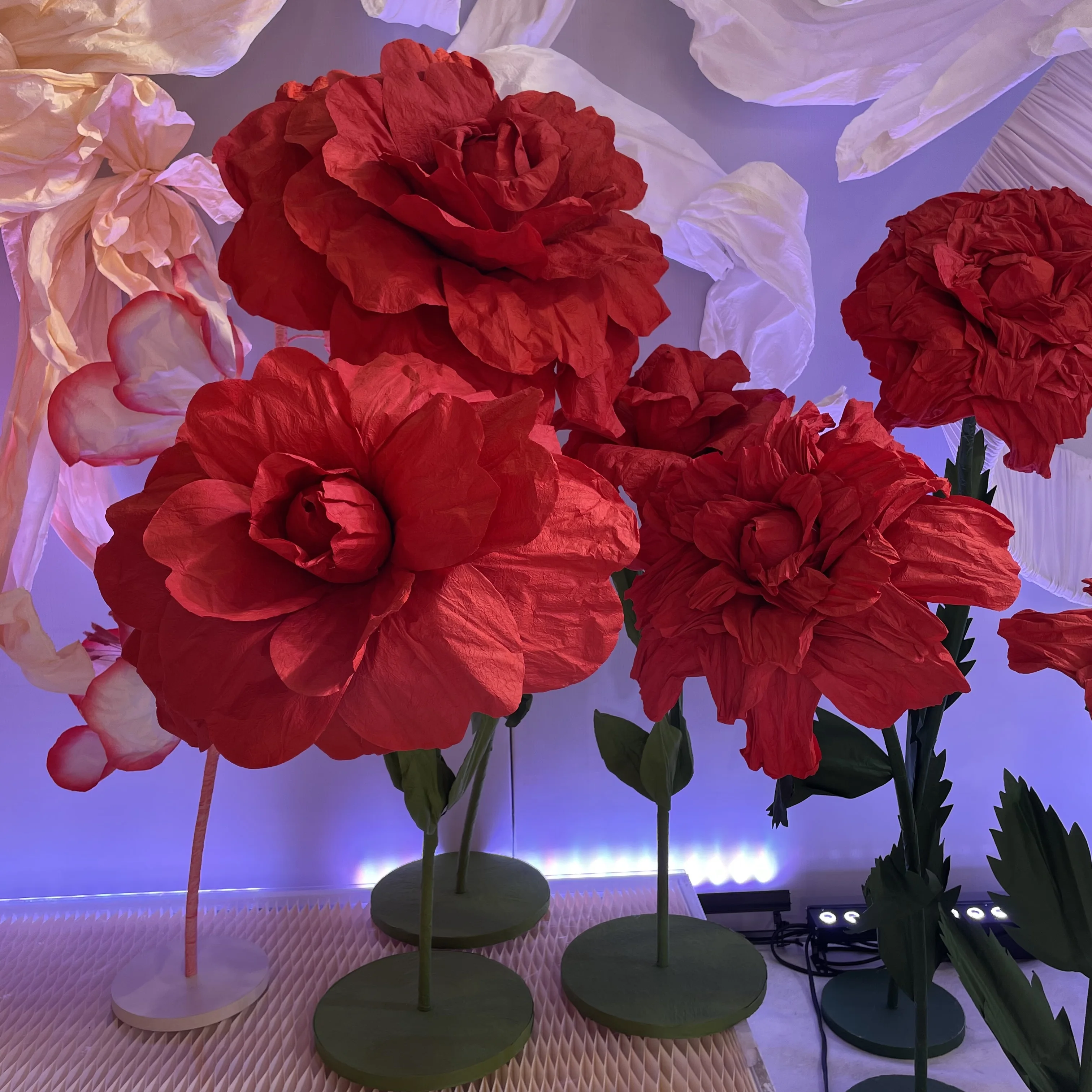 q98 Corolla Paper Flower High Quality Wedding Giant flower handmade paper flower wedding stage decoration