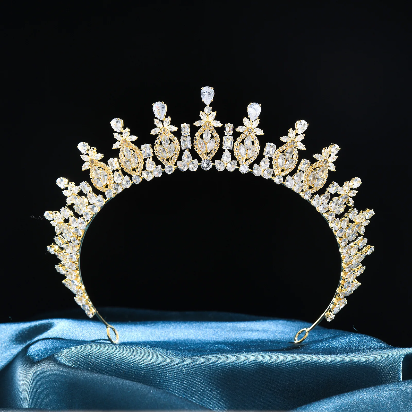 Luxury Queen Crowns For Women Zirconia Bridal Tiara Crown For Pageant Diadem Party Bride Wedding Hair Jewelry Headdress Corona