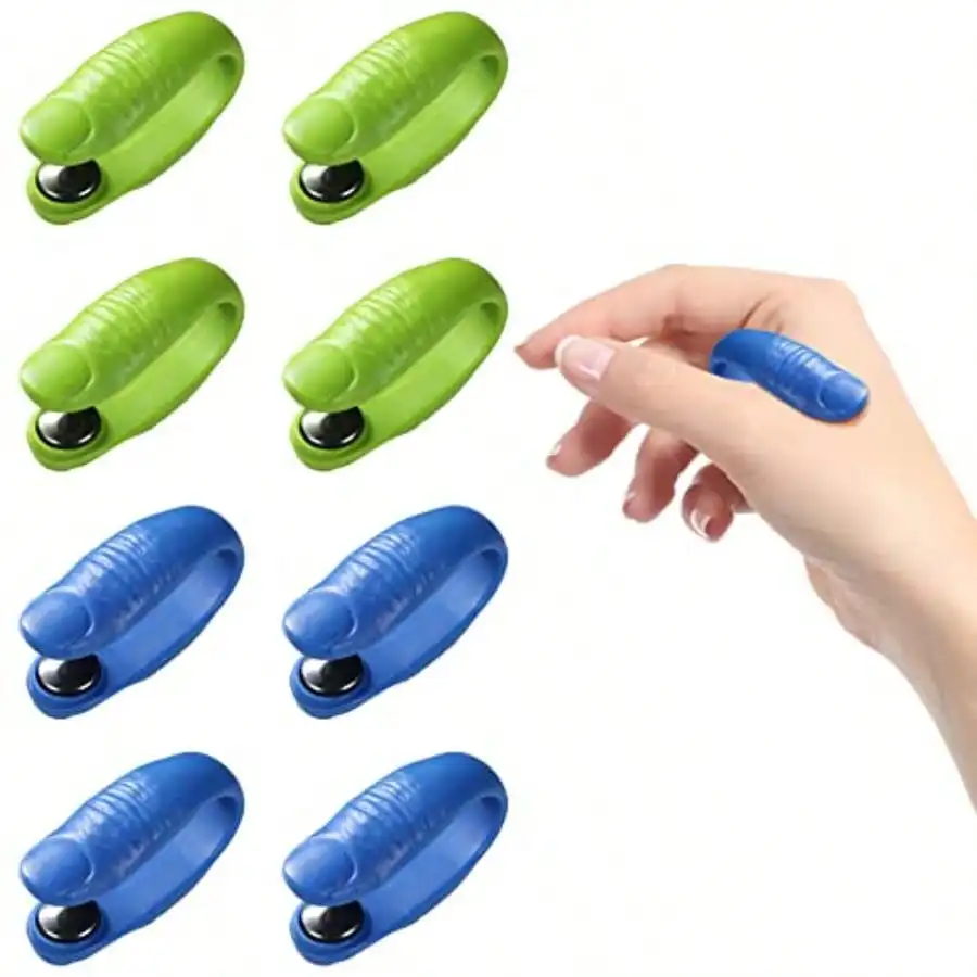

NEW 8 Pcs Acupressure Hand Pressure Point Clip Migraine Relief Clip Headache Pressure Point Tool For Relaxation Green Blue(4728)