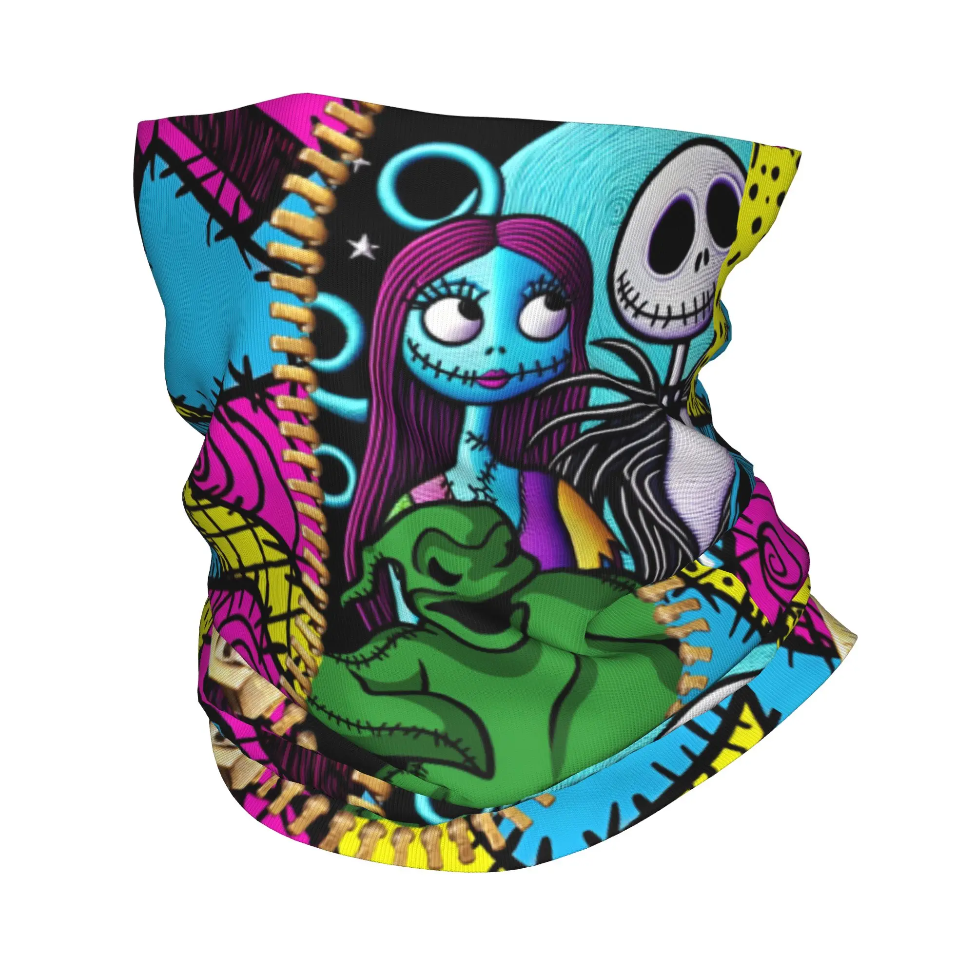 

Индивидуальный дизайн «Кошмар перед Рождеством»: милый зимний многофункциональный аксессуар (повязка на голову, шарф-воротник, лыжный шарф-труба, мультяшная бандана, гейтер) для мужчин и женщин