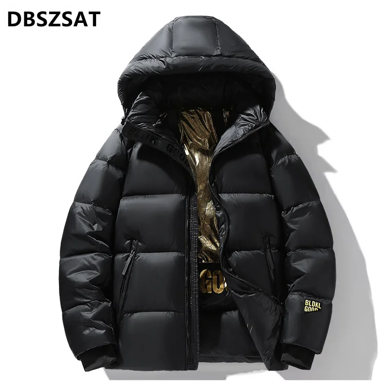 Winter Jacket Men Down Coats 80% White Duck Down Warm Hooded Jackets High Quality Padded Thicken Top Brands Parka Dropshipping