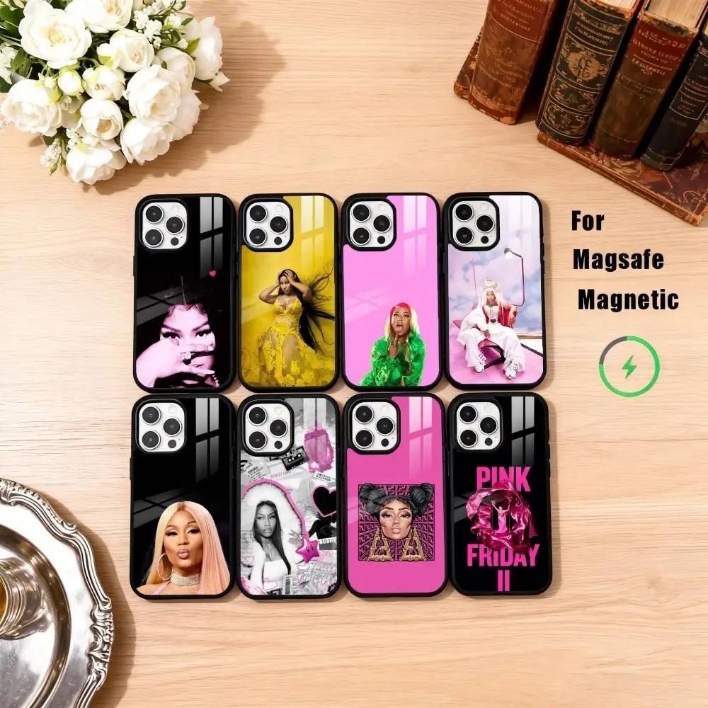 

S-Singer N-Nicki M-Minaj Phone Case For iPhone17,16,15,14,13,12,11 Plus,Pro Max Magnetic For Magsafe Wireless Charging
