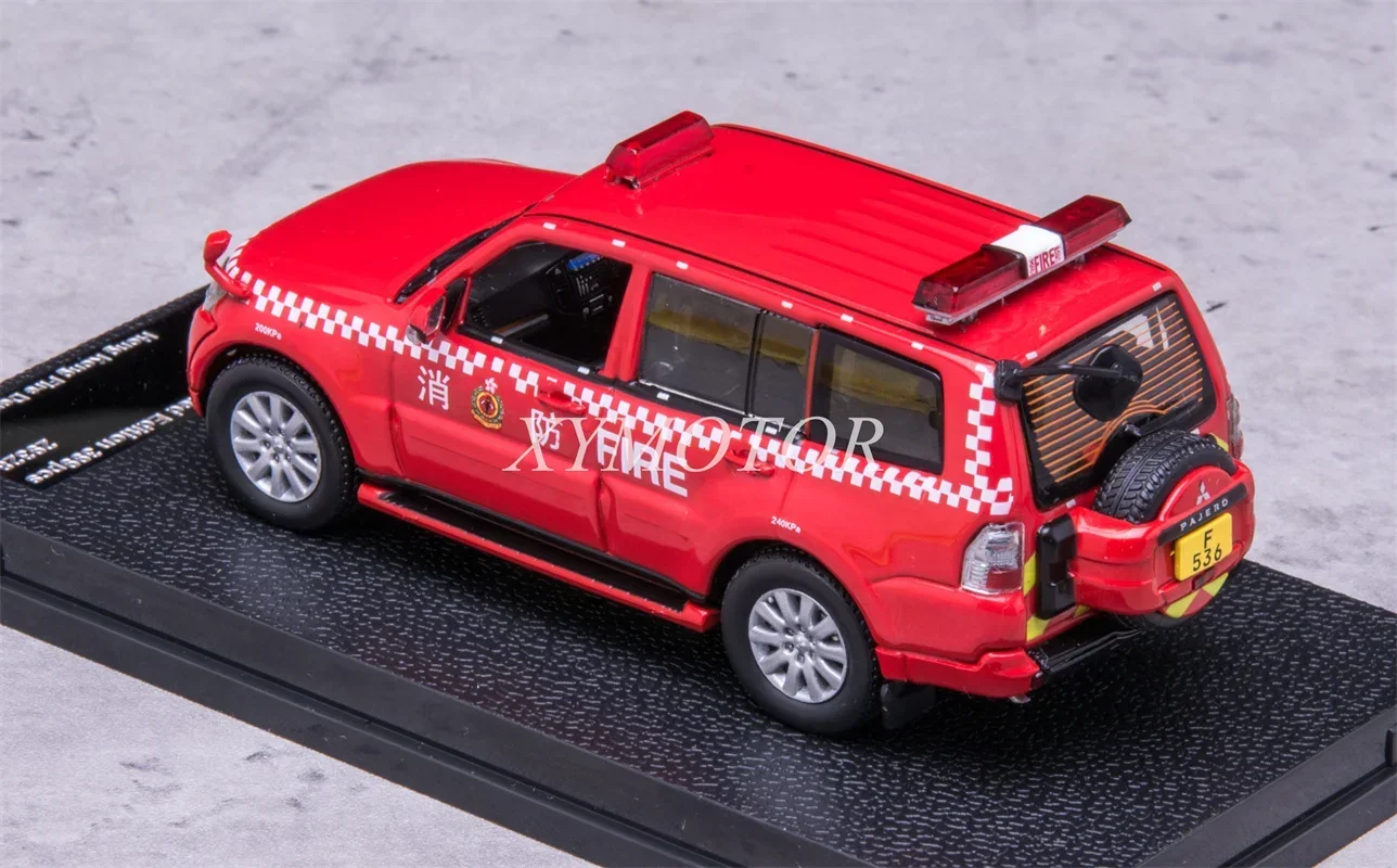 Sunstar-fogo motor modelo carro brinquedos, 1:43, Mitsubishi, PAJERO, SUV, Hong Kong, Tóquio, presentes fundidos, Hobby exibição coleção