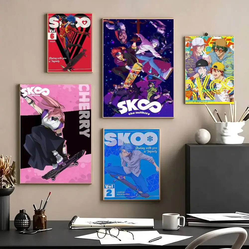 Anime S-SK8 the Infinity Poster Self-adhesive Art Waterproof Paper Sticker Coffee House Bar Room Wall Decor