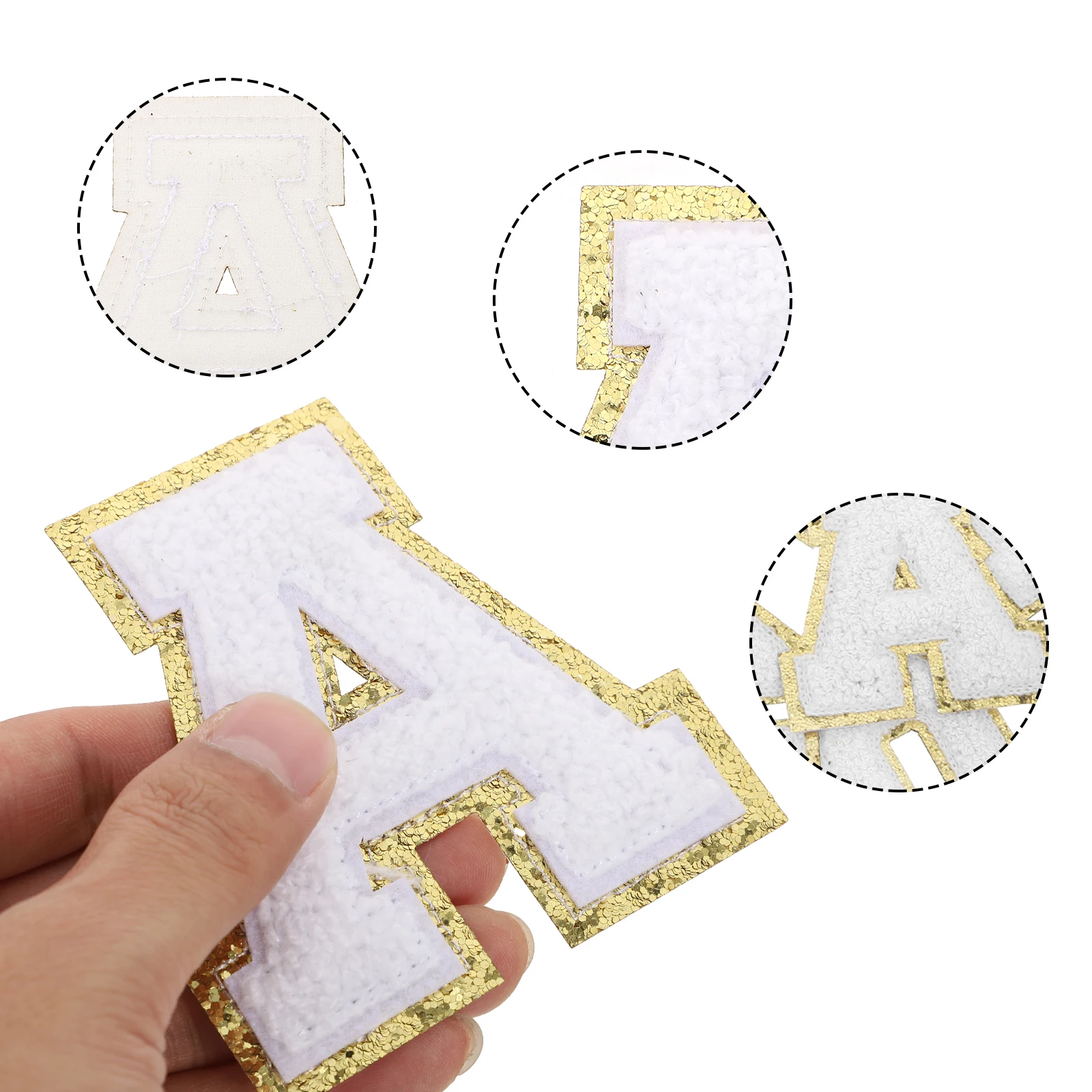 

DIY Embroidered Iron On Patches Polyester Fabric Sewing Decor Garment Apparel Clothing Repair Material Suitable For Bags Hats