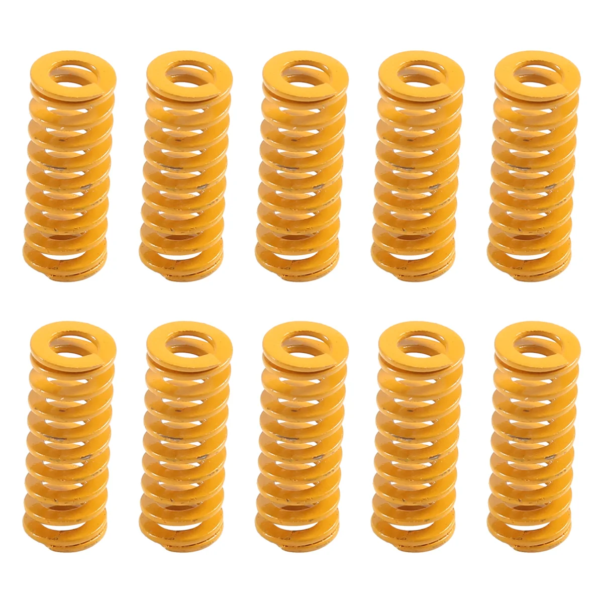 3D Printer Heat Bed Leveling Spring 8X20mm Compression Yellow for Creality Ender 2 3 Pro CR-10S PRO Hotbed (10 Pcs)