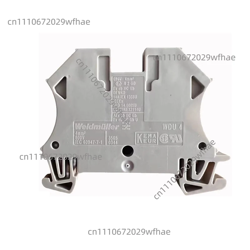 100Pcs New For Weidmuller WDU 4 4mm Terminal Block 1020100000 Terminal Block