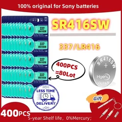 400pcs Original For SONY SR416SW 337 1.55V button battery watch battery coin cell batteries 623 D337 SP337 Individual packaging