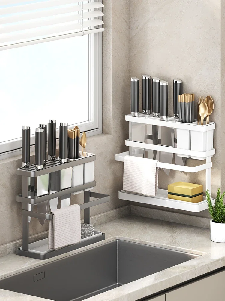 Multifunktion ale neue Messer regal Küche Lager regal Messer Essstäbchen Rohr extra dick ein Tisch regal.