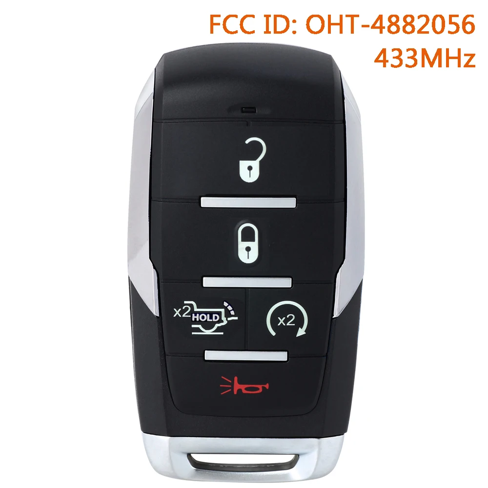 

DIYKEY OHT-4882056 Smart Remote Key Fob for Ram 1500 2500 3500 2025 2026 68523814 68584155 68442909 68575604 68291691 433MHz