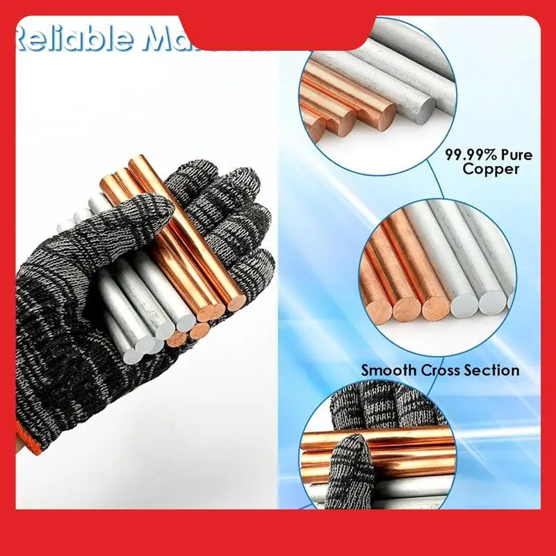 

10PCS Pure Copper Zinc Rod,Metal Round Rod With 100 Mm Length & 10 Mm Diameter For Electroplating,Metal Craft Project-N38R