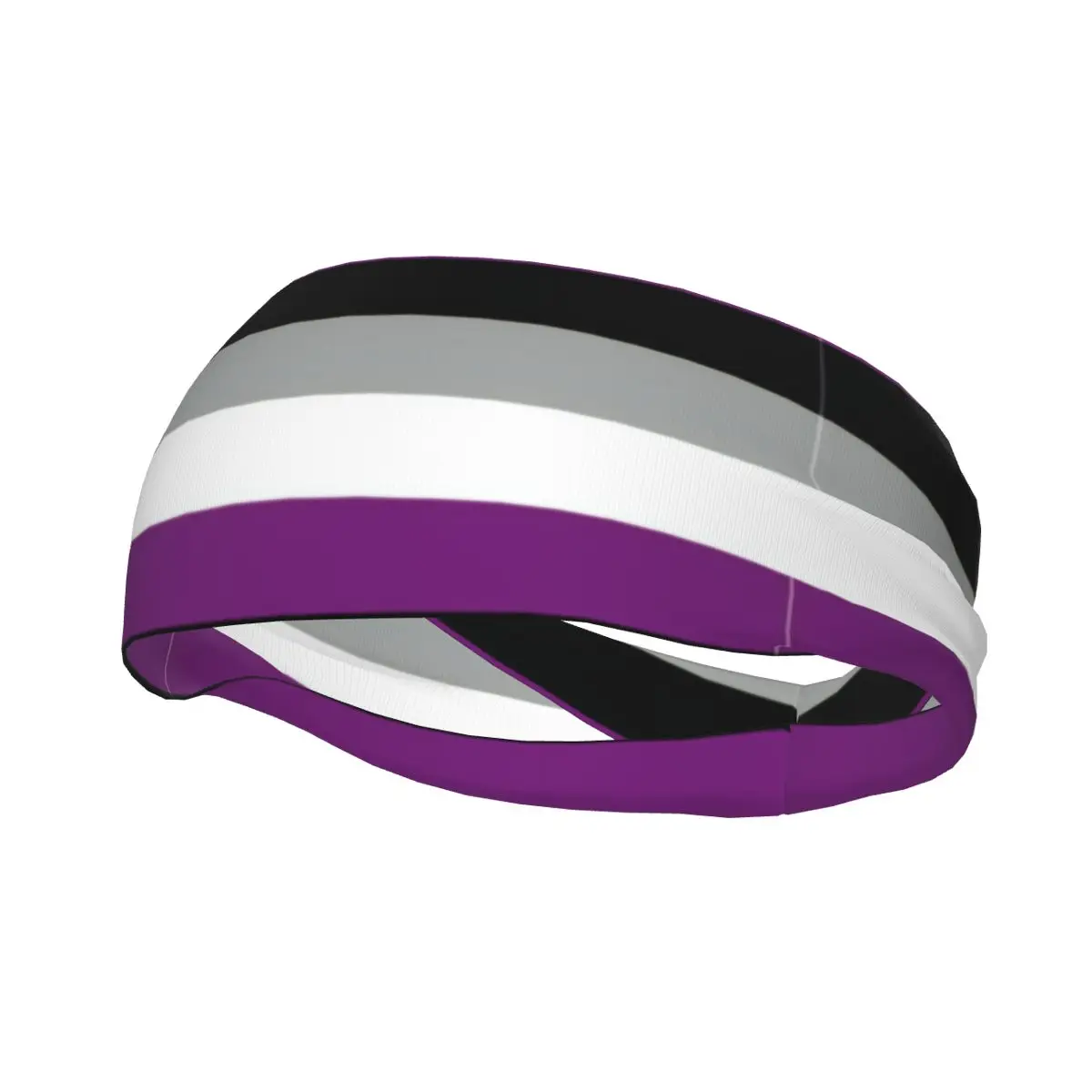 Sports Sweatband Breathable Headband Sweat Hair Head Band Asexual Pride Flag Yoga Headband