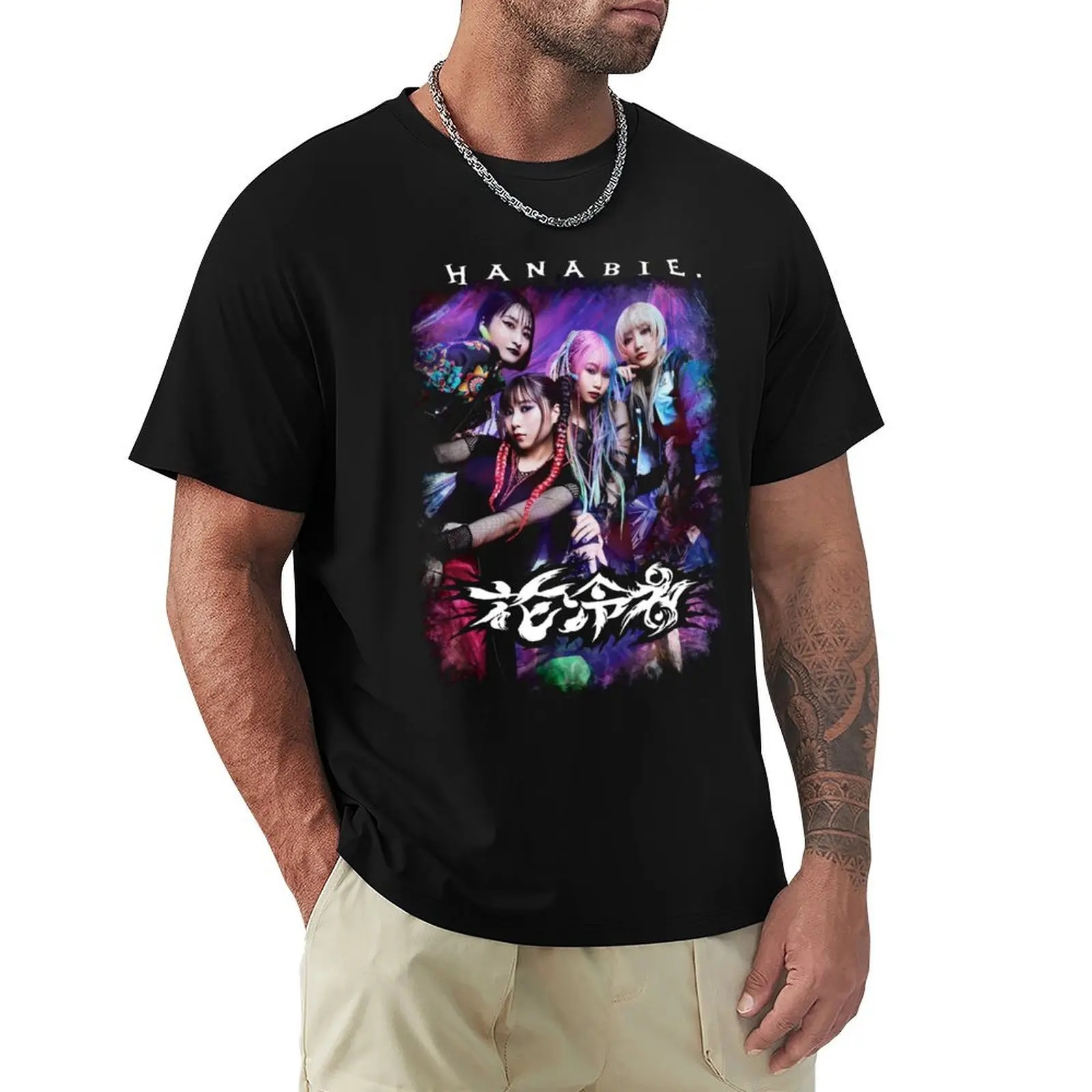 HANABIE BAND T-Shirt t shirts for man slim fit T-Shirt
