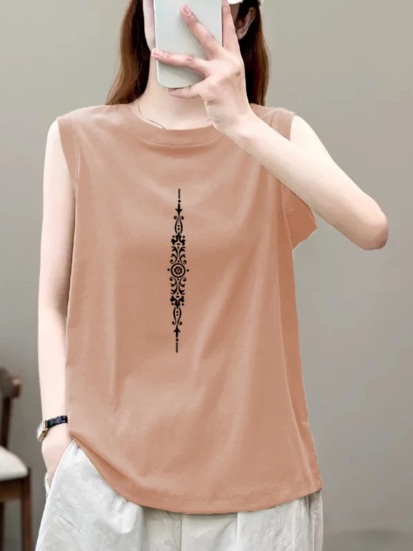 Camiseta holgada de algodón puro redonda Ne Svel para mujer, Top informal versátil, novedad de verano, versión coreana Sle