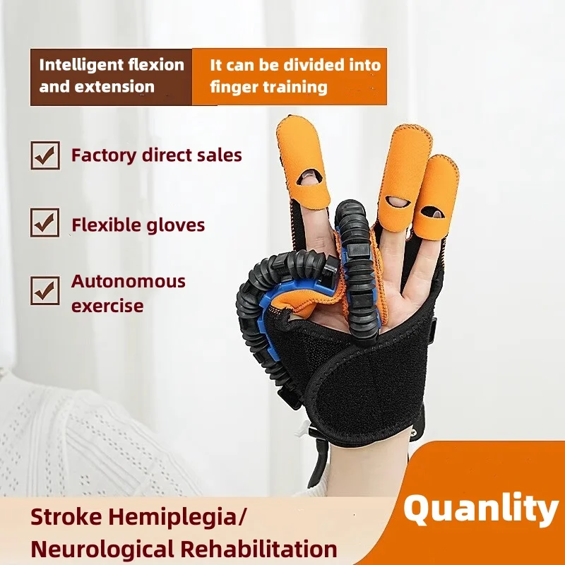 Hand Finger Rehabilitation Exerciser Robot Gloves Training Massage Gloves Stroke Hemiplegia Hand Function Recovery Health Care