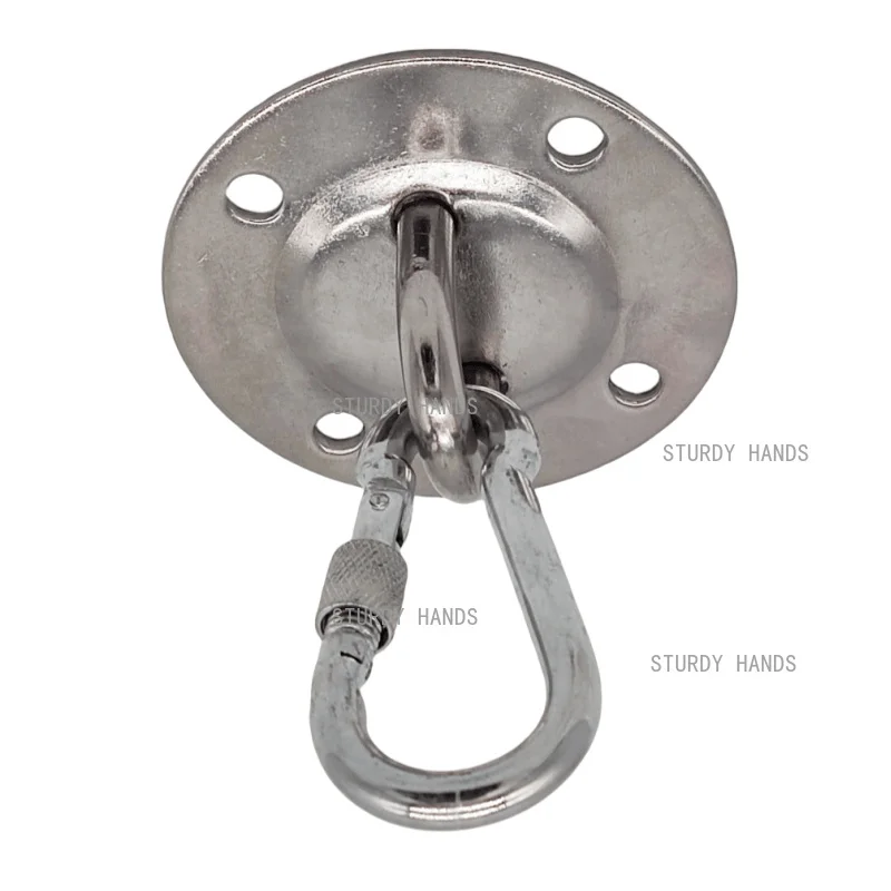 1pc Stainless Steel Fixed Base Swing Hook Used for Hammocks,Swings,Plant Baskets Hardware Accessories Equipped with Screws