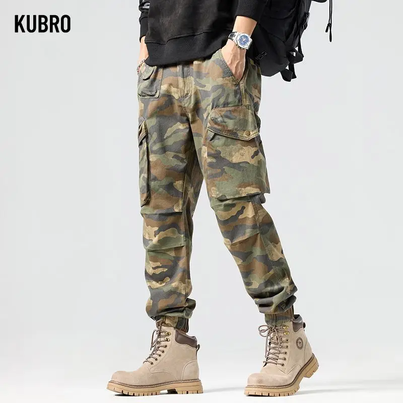 

Men Tactical Joggers Outdoor Ripstop Cargo Pants Working Clothing Hiking Pants Men's Streetwear Slim Camouflage Casual Trousers