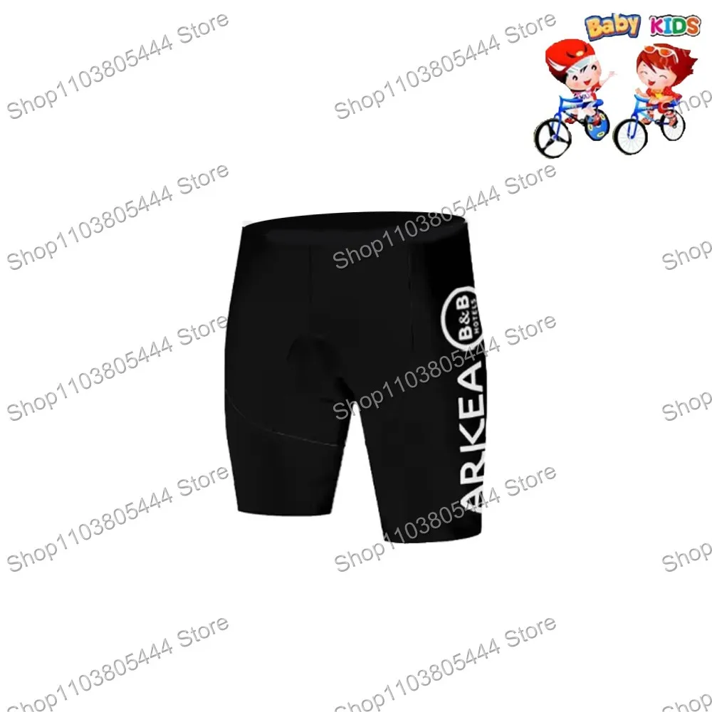 2025 Kids ARKEA SAMSIC B&B HOTELS Team Cycling Jersey Short Sleeve Boys Girls Summer Children Clothing Bike Shirts Top Wear MTB